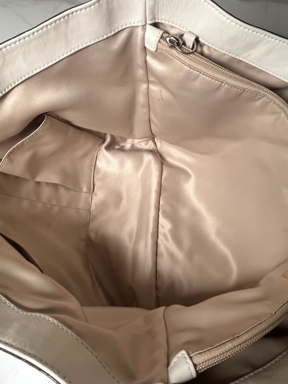 Coach Ivory Leather Op Art Perforated Tote Bag F16598 - Picture 15 of 15